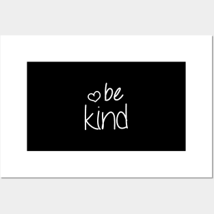 Be Kind Typography Simple Script For Kindness & Positive Energy Posters and Art